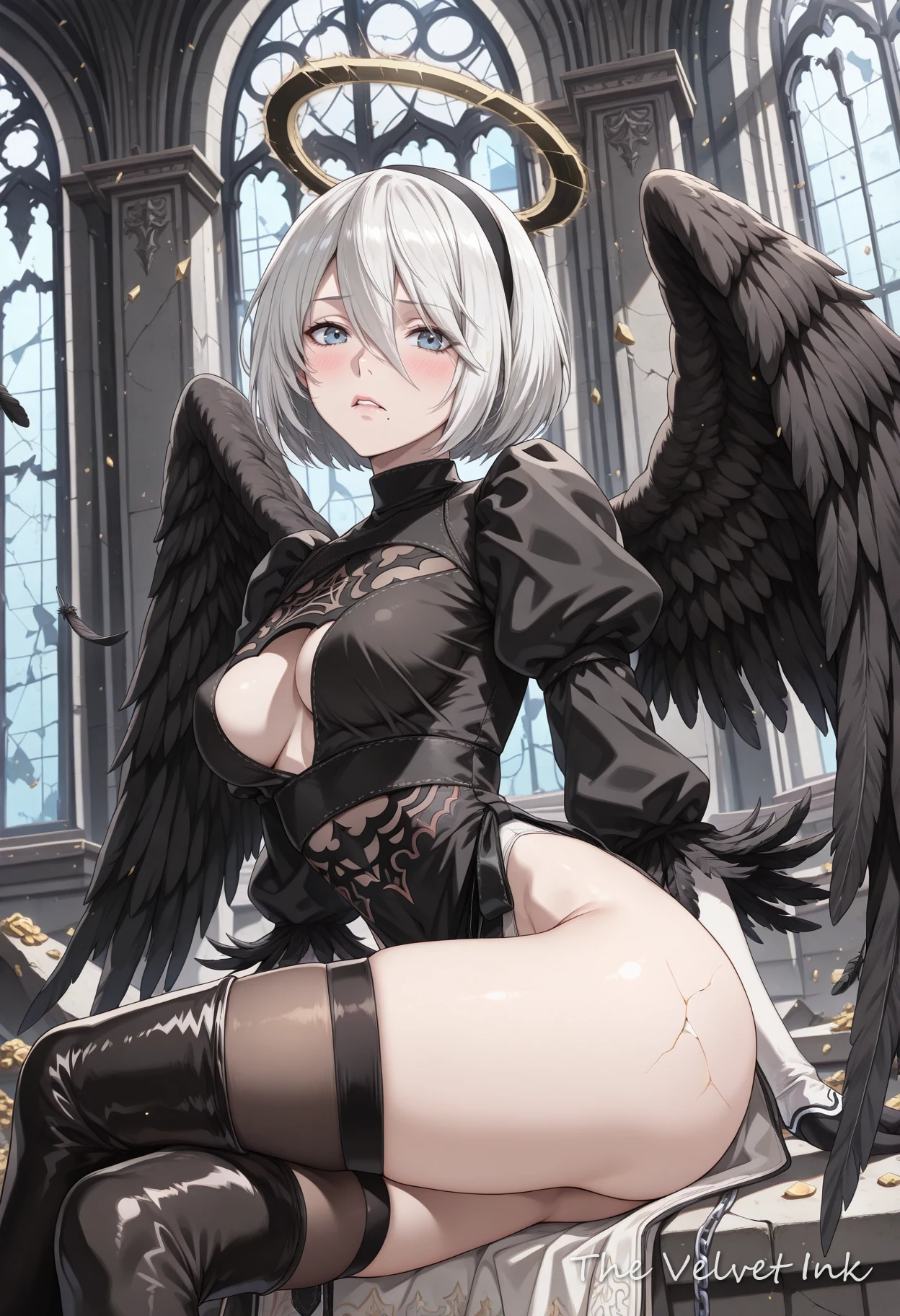 2B (NieR:Automata) illustration