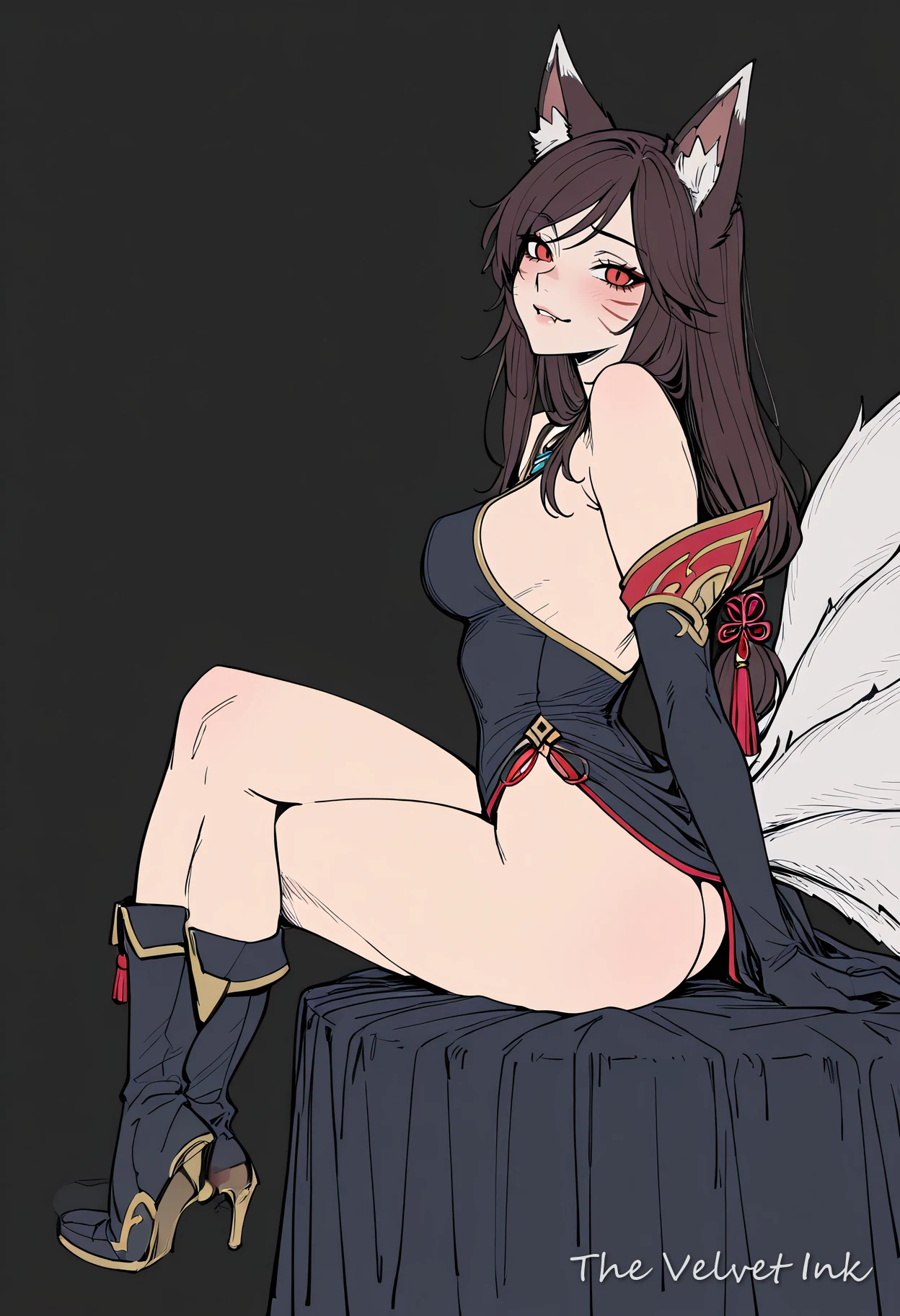 Ahri Risen Legend (League of Legends) illustration