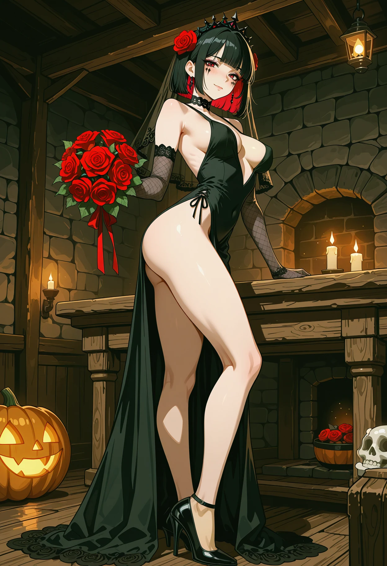 Carmine (The Velvet Ink original) illustration