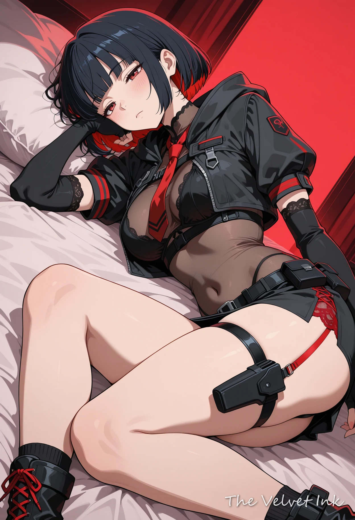Carmine (The Velvet Ink original) illustration